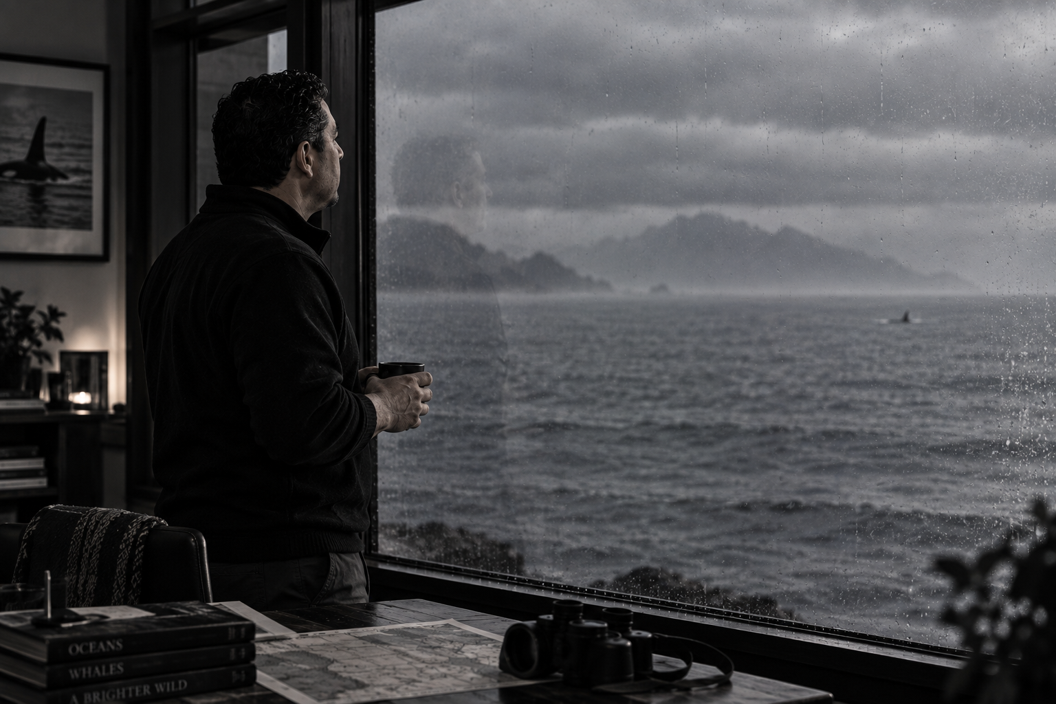 Looking out
